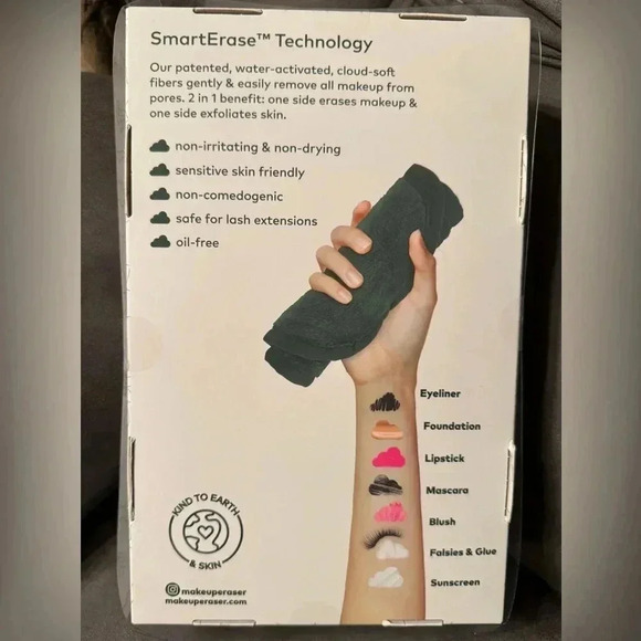 🚫SOLD🚫 MakeUp Eraser Floral Set: 8 Soft Water-Activated Towels - Picture 2 of 2